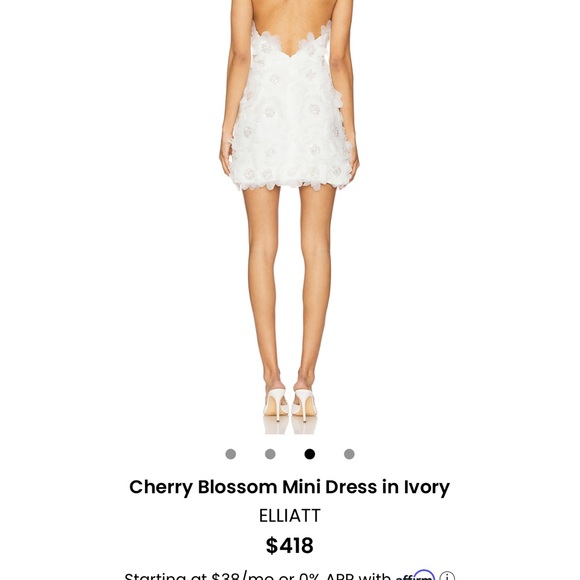 Elliatt Cherry Blossom Mini Dress in Ivory - Picture 8 of 9